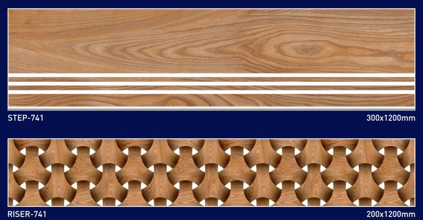 Procelin Riser Central African Republic Stair Tiles 4ft Matt Marble Look Porcelain Risers